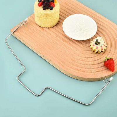 Двойной провод Регулируемый резак для тортов из нержавеющей стали Выравниватели для кексов Инструмент для выравнивания слоя помадки Инструмент для украшения выпечки