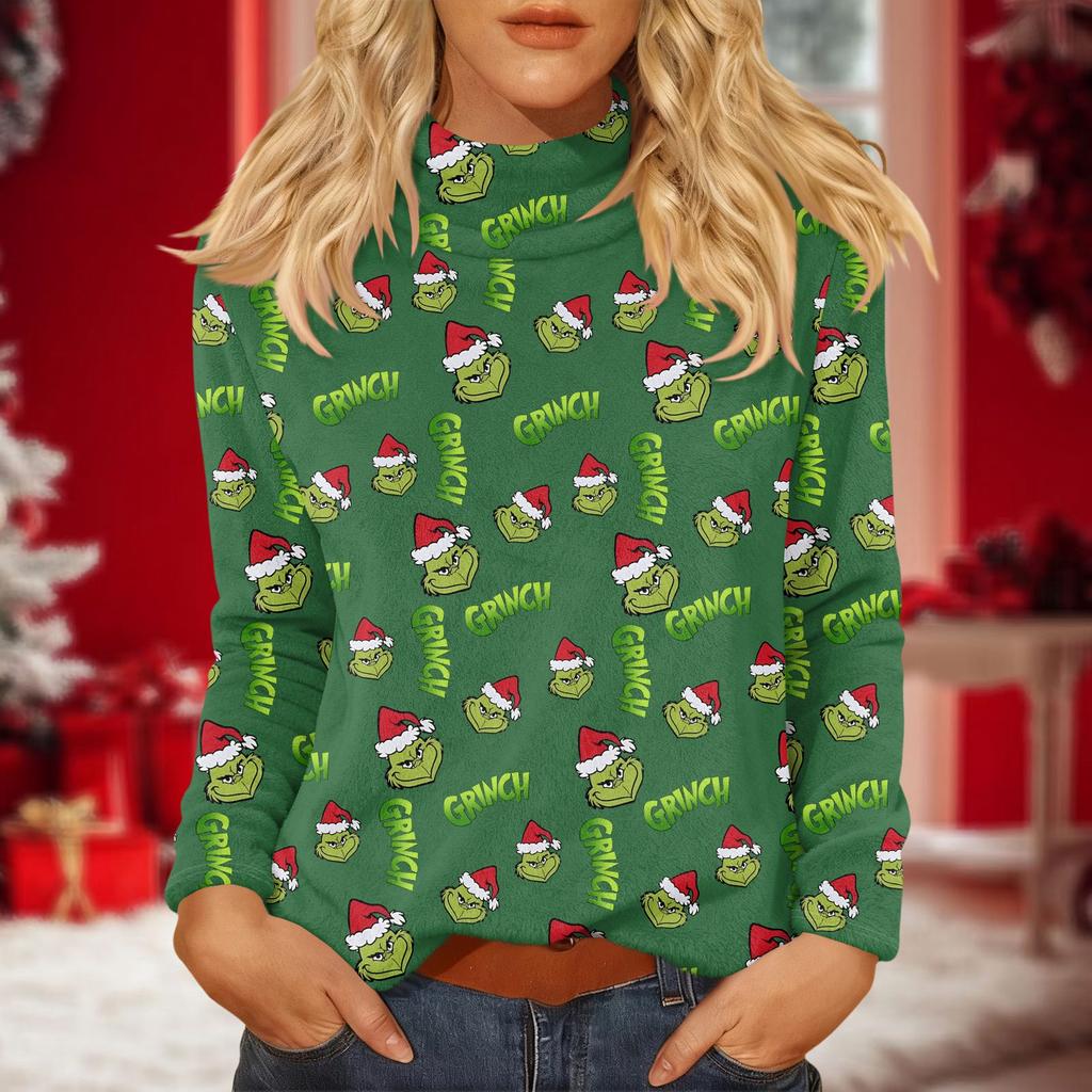 Women's Daily Casual Long Sleeve Mid Collar Top