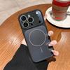 Роскошный чехол для телефона с защитой камеры из стекла для iPhone 17 16 15 14 13 Pro Max 17Pro Для Magsafe Магнитный Жидкий Силикон Мягкая Крышка