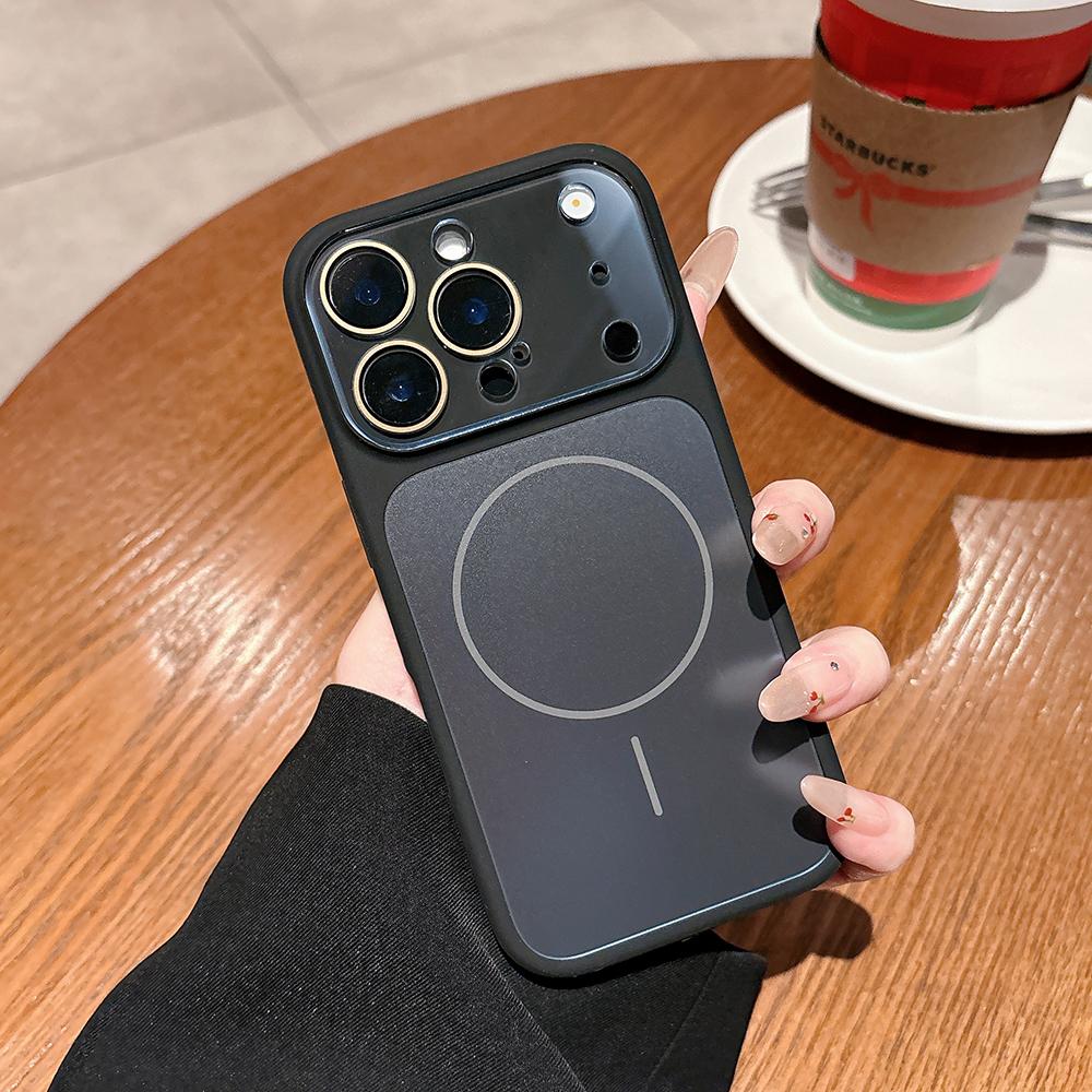 Роскошный чехол для телефона с защитой камеры из стекла для iPhone 17 16 15 14 13 Pro Max 17Pro Для Magsafe Магнитный Жидкий Силикон Мягкая Крышка