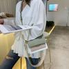 Модная контрастная кожаная сумка через плечо для женщин, дизайнерская кожаная сумка через плечо, модная сумка-мессенджер с клапаном