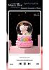Cartoon Couple Crystal Ball Resin Snow Globe Music Box Toy
