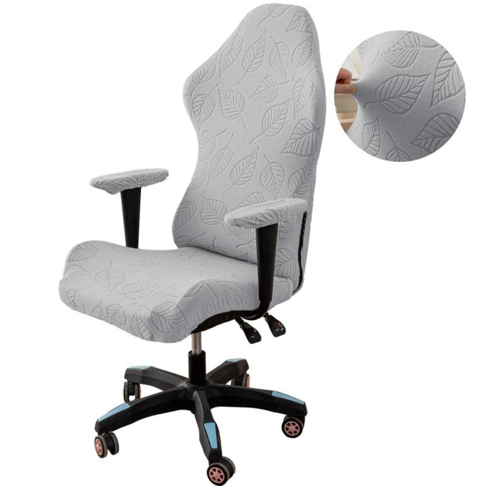 Dustproof Armchair Slipcover Jacquard Pattern Elastic Seat Cover Office Seat Cover  Computer Room
