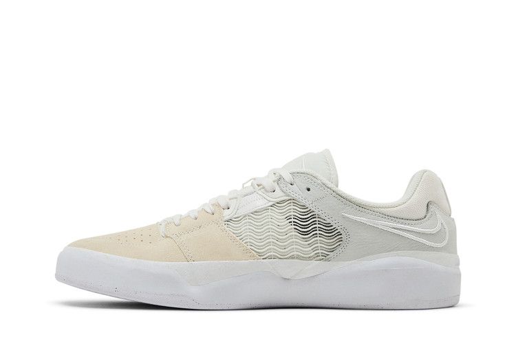 Мужские кроссовки Nike SB Ishod Wair Premium Предупреждающая этикетка Summit White Summit White/Summit White