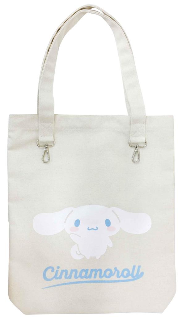 iPlanning Sanrio Characters Combine Tote W350mm X H400mm X K9746C Vertical, Cinnamoroll, D75mm,