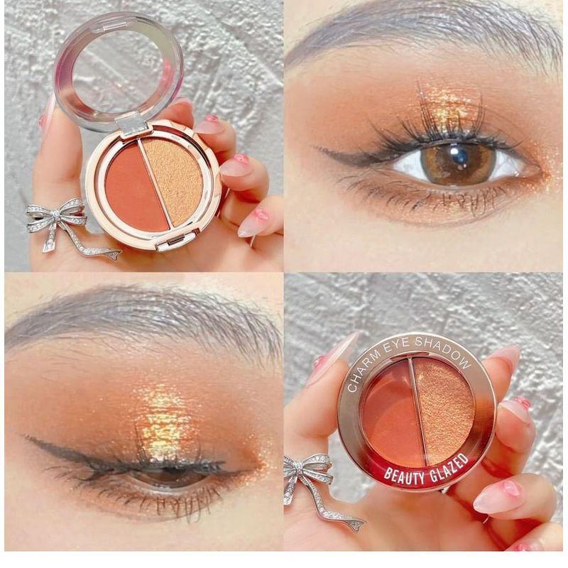 BEAUTY GLAZED - Матовые и жемчужные тени для век с двойным эффектом Charm - 10 оттенков