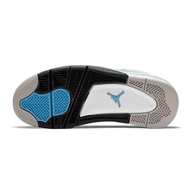 Детские кроссовки Air Jordan 4 Retro GS University Blue Tech-серый белый черный 408452-400