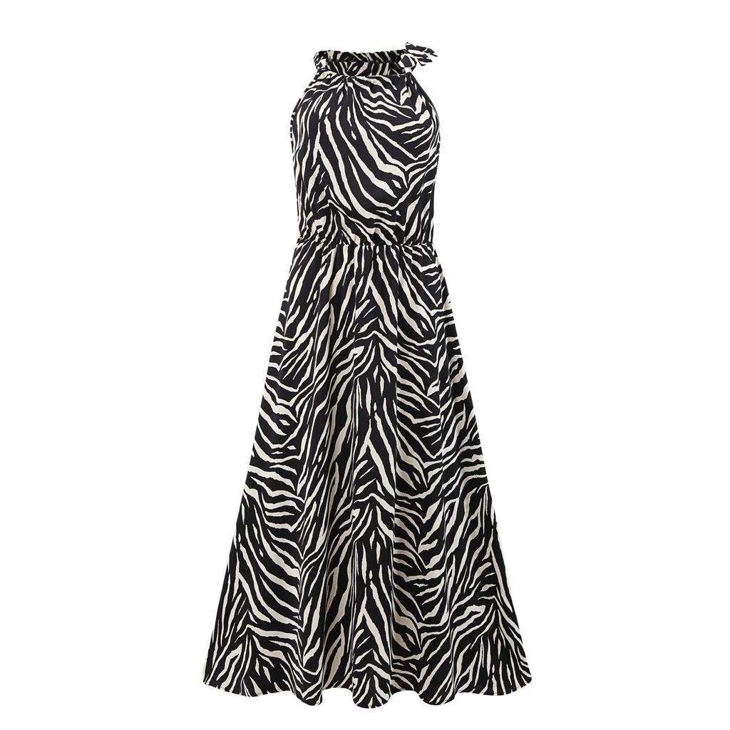 Летнее платье Женское длинное платье бохо для пляжа Элегантное платье макси Летнее платье-туника без рукавов