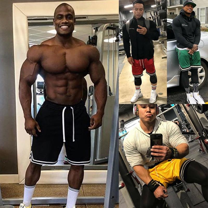Lightweight Mens Fitness Shorts Perfect For Daily Wear With Comfy Style And Solid Pattern