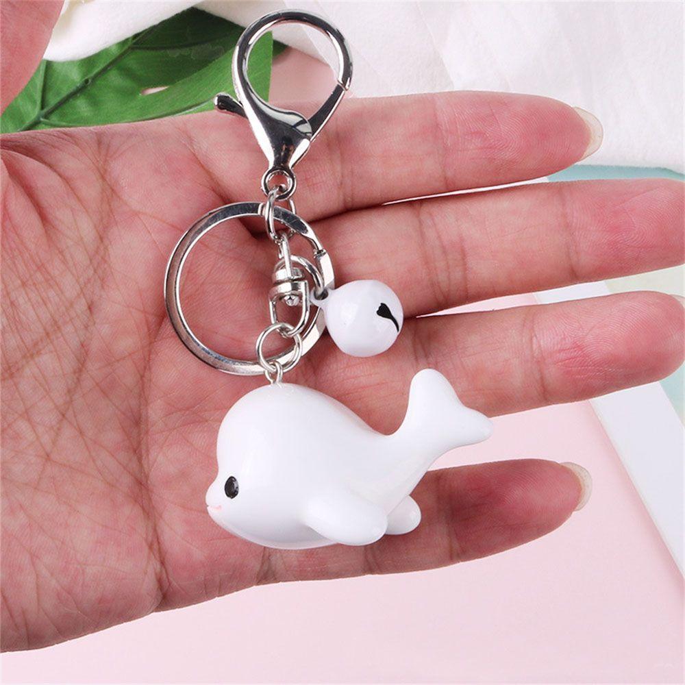 Аксессуары Подвеска для рюкзака Держатель для ключей Кулон Дельфин Синий кит Брелок Смола Кольцо для ключей от машины Подвеска для сумки