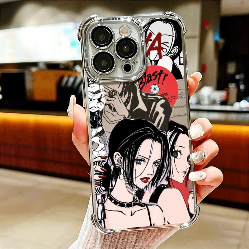 Чехол для телефона с покрытием в стиле аниме NaNa Osaki Для Iphone 16 17 Pro Max Air 16E 14 15 Plus 12 13 Mini Противоударный Чехол-подушка безопасности