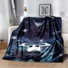Флисовое одеяло с 3D принтом Game Hollow Knight для кроватей, походов, пикника, толстое одеяло, покрывало, флисовое одеяло
