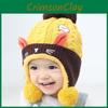 Children Hat Autumn Winter Knitted Plush Thickened Warm Ear Caps Protective