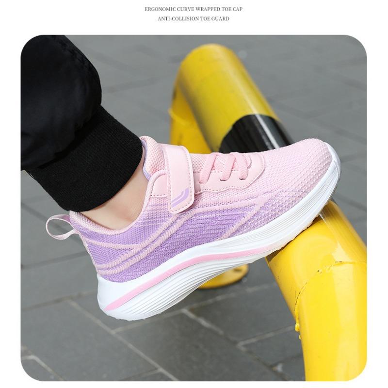 Breathable Flyknit Mesh Kids Girls Casual Sports Running Sneakers
