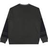 STONE ISLAND Пуловер с круглым вырезом, полосатый, с логотипом в виде букв, приталенный, с длинным рукавом, мужская толстовка, угольный 8015206X4-V0165