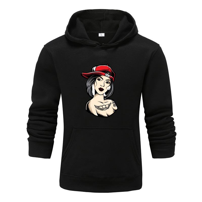 Осенне-зимняя новая персонализированная женская одежда с принтом аватара, мужская и женская толстовка с капюшоном для любителей, пуловер, спортивная толстовка для бега