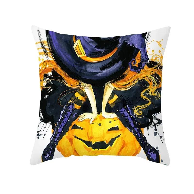 Taie d'Oreiller Theme Halloween, Voiture Fantôme, Horreur, Бюро, Салон, Канапе
