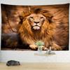 INS Popular Lion Pattern Tapestry Lonely Lion King  Art Wall Hanging Mural Beach Towel Yoga Rug Tapis Bedroom Decor Crafts