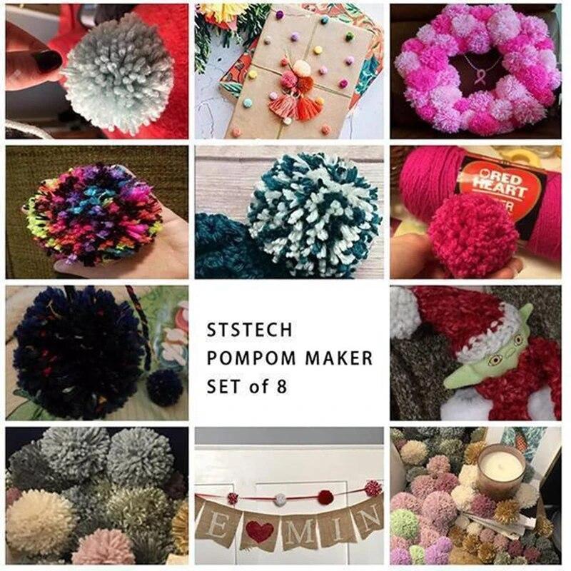 4 шт./компл. DIY ткацкий станок комплект для изготовления помпонов пуховый шарик игла ткача ремесло помпоны машина для изготовления шариков для волос DIY изготовление игрушек