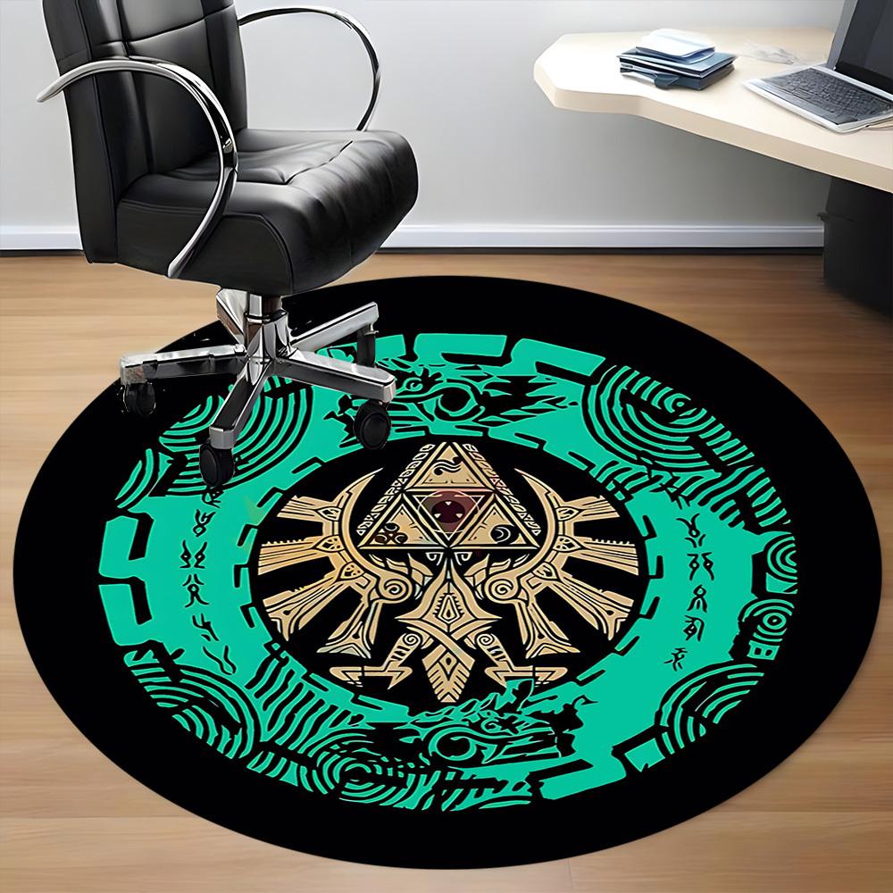 Коврик для офиса Legend of Zelda, Круглая зона, Под офисные стулья, Спальня, Гостиная, Домашний декор a0908171
