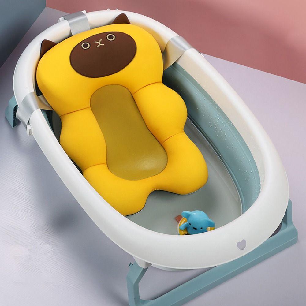 Cushion Bathtub Seat Suspension Newborn Shower Pillow Universal Baby Bath Tub Pad Baby Safety