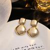 Irregular Teardrop Earrings Modern Design Oval Drop Earrings Luxury Geometric Earrings  Girl
