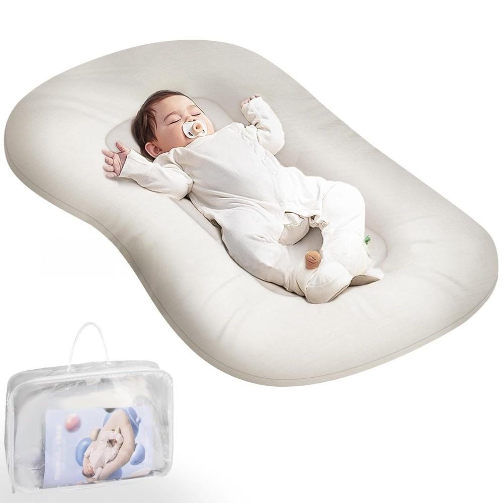 Portable Baby Bed Bassinet Foldable Machine Washable Anti-Pressure Baby Nest for Travel and Co-Sleeping, Soft Newborn Sleeper