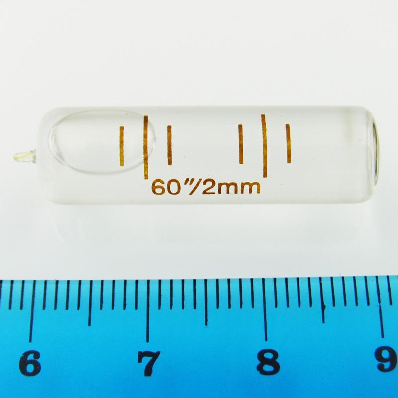 9*34mm 60"/2mm High Precision Glass Long Bubble Level Tube Vials Cylinder Spirit Level Bubble