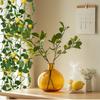 Set of 2 Lifelike Lemon Tree Branches with Green Leaves Yellow Faux Fruit Charm for Wedding and Office Decoration