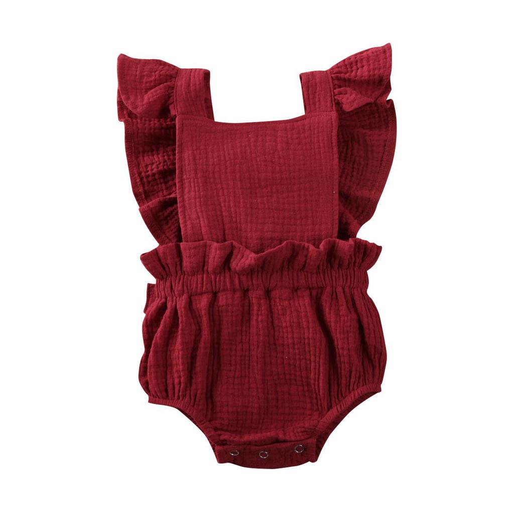 Fashion Newborn Infant Baby Girl Lace Ruffles Out Romper Jumpsuit Sunsuit Outfit Clothes