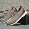 Новые спортивные кроссовки больших размеров, модные и универсальные, для активного отдыха, повседневные кроссовки из плетеной ткани, дышащие сетчатые кроссовки, мужская обувь.