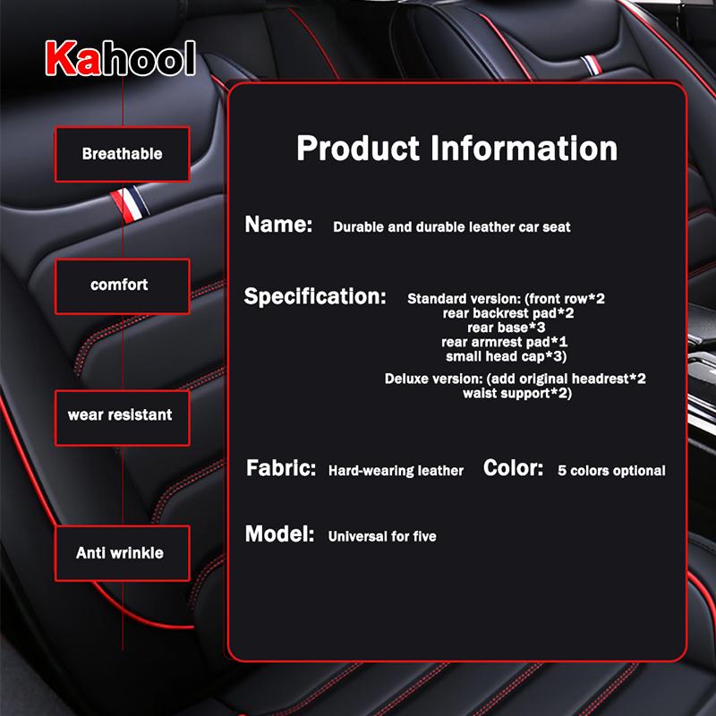 KAHOOL Car Seat Cover For Mercedes-Benz ML Auto Accessories Interior (1seat)