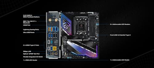 ASRock Phantom Gaming X870E Nova WiFi Socket AM5 A