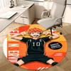 1 шт. Круглый ковер Haikyuu Шоё Хината 10, Коврик под офисное кресло, Нескользящий ковер для декора дома, Сезонный подарок, Подходит для офиса, гостиной