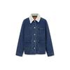 Levis Осень/Зима 2023 Универсальная Джинсовая Куртка с Плотным Воротником Женские Куртки Синий A6053-0000