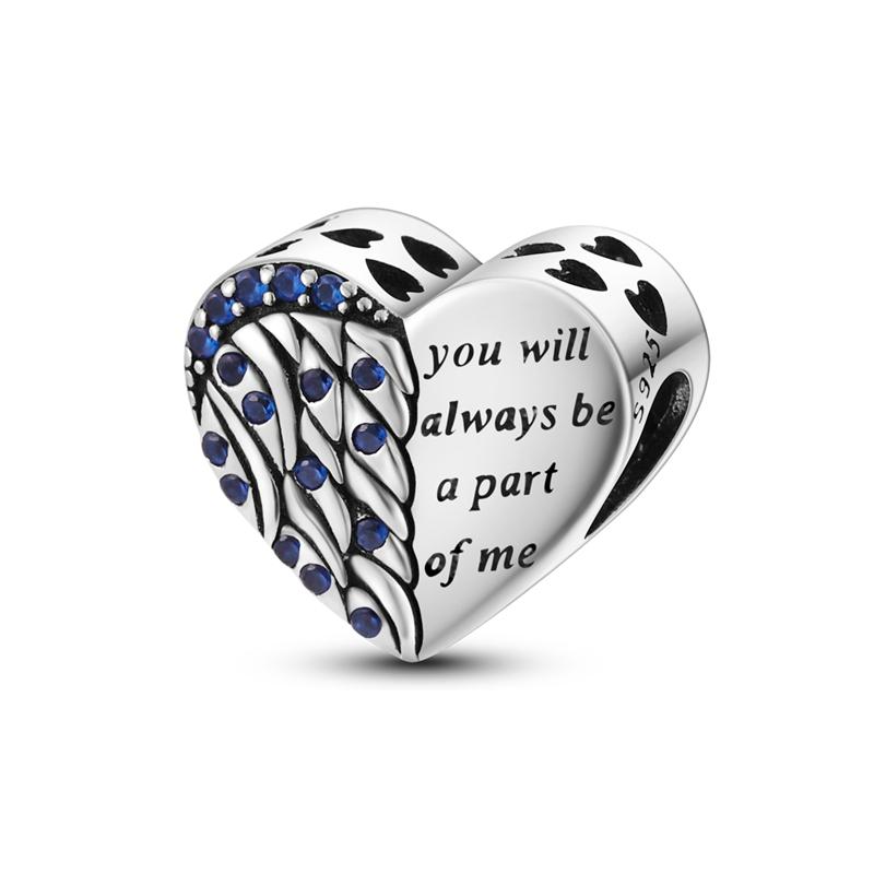 Шармы из голубой меди, бусины, вращающийся глаз демона, ладонь, луна, звездное небо, шармы, подходят для оригинального браслета-подвески, женские украшения