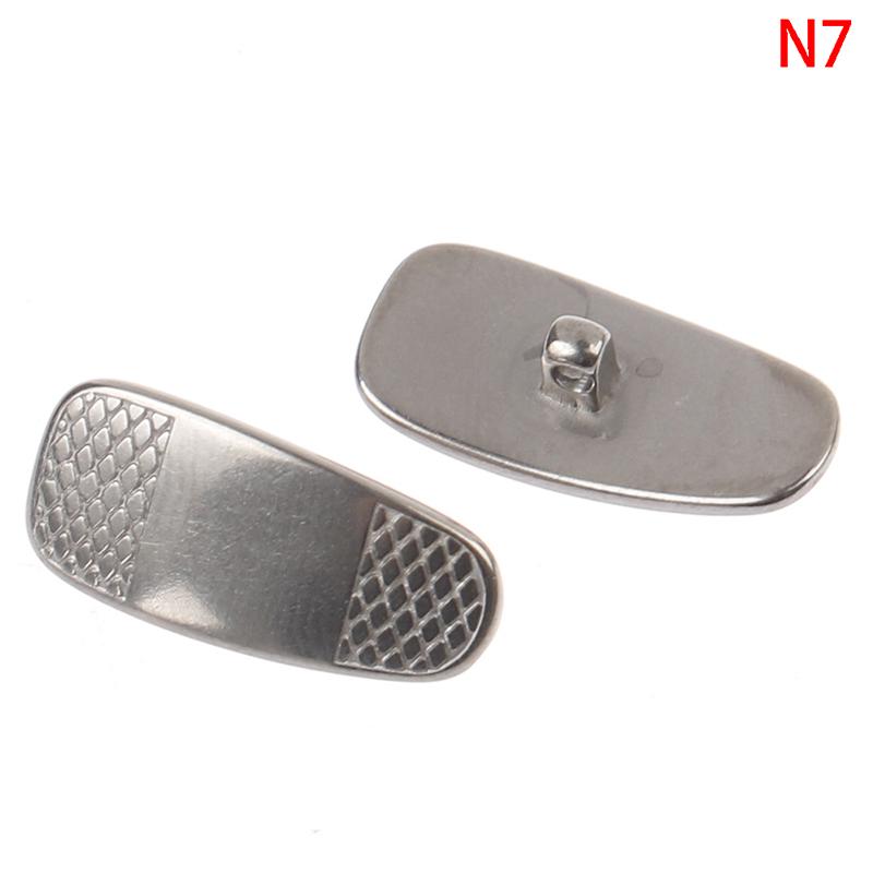 1 пара носоупоров титановые каплевидные ввинчивающиеся для очков противоскользящий фиксатор