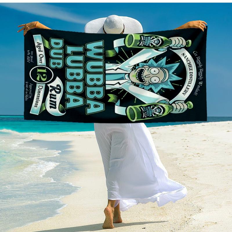 Monster Scientist Beach Towel, Super Soft Microfiber, Gift for Her/Him, Birthday, for Pool, Beach, Travel, Home Decor Fan gifts