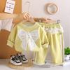 Kids Casual Long-Sleeve Set, Comfortable Daily Wear Outfits