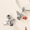 925 Sterling Silver Golden Autumn Series Charms Maple Leaves Pendants Pumpkin Beads Fit Original Bracelet DIY Jewelry Gift