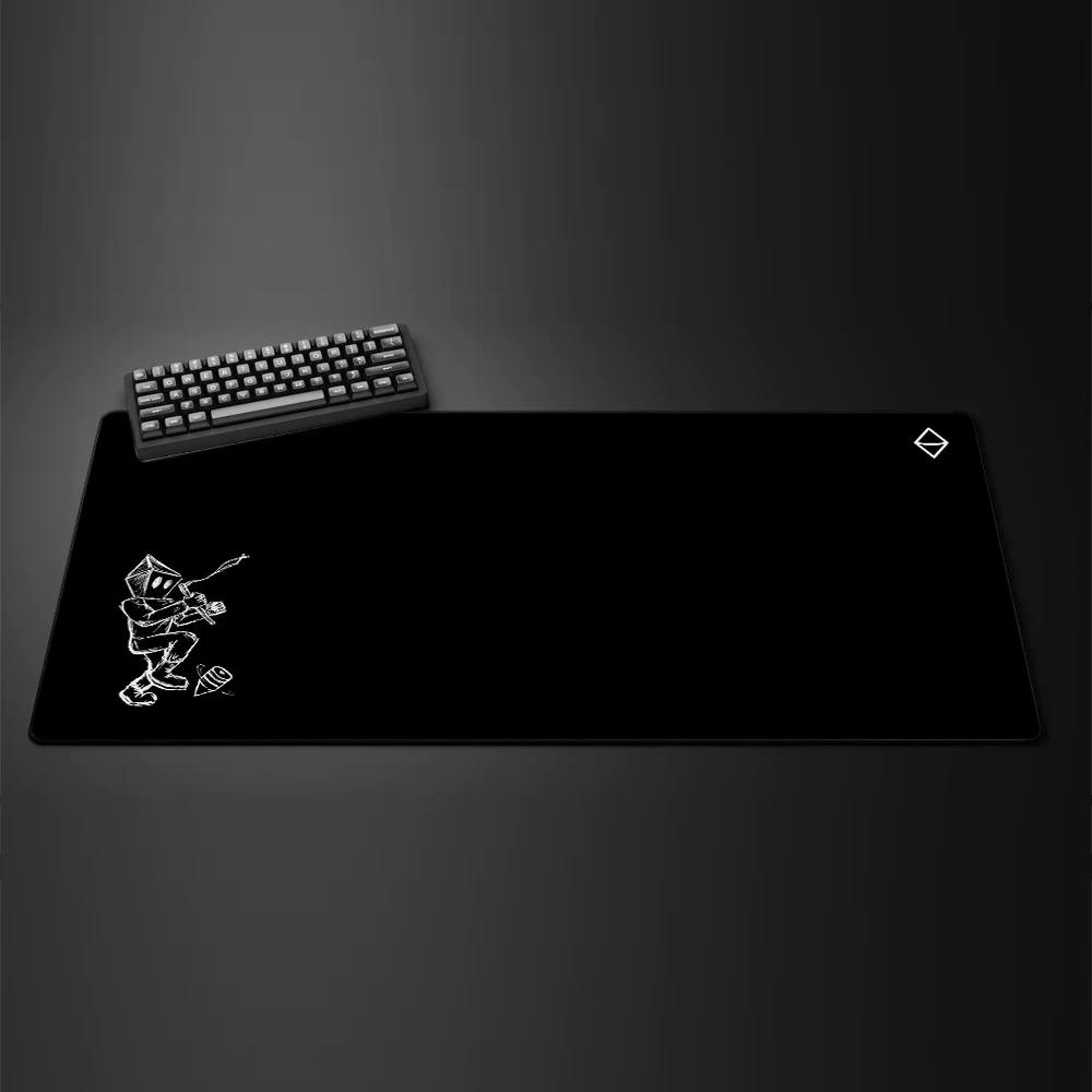 Black Samurai Mouse Pad Large Computer Office Game Table Mats New XXL 90x40cm Rubber Non-slip Gaming Keyboard Mat Long Desk Pads