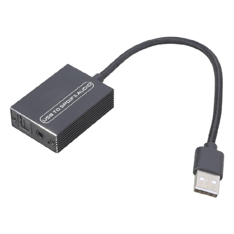 USB Аудио Адаптер для Телевизора Ноутбука к Оптическому Spdif и 3.5мм Аудио Подключению