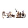 Tea Time Cats" Series "Staff & Customer Set Ver." Non-scale PVC & ABS Painted Finished Figure