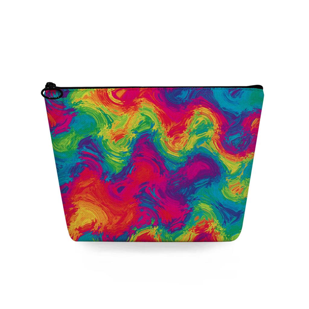 Женская косметичка с цветной текстурой, принтом, для организации туалетных принадлежностей, дорожный органайзер 6776