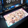 Fuwamoco Коврик для мыши RGB Игровой коврик для мыши Большой светодиодный коврик Настольный коврик для ПК Светящийся коврик для мыши Большие коврики для клавиатуры Настольный коврик с подсветкой