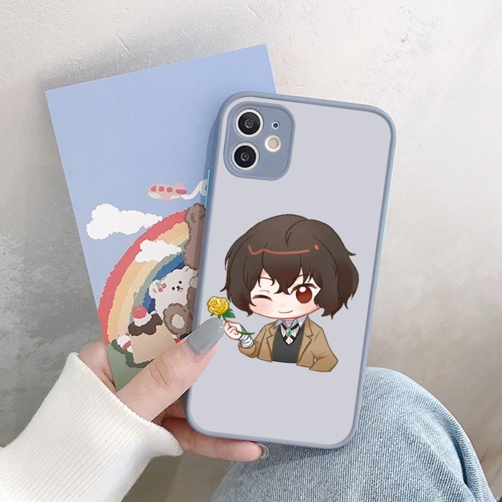 Чехол для телефона Bungou Stray Dogs для iPhone 14 11 12 13 Mini Pro Max 8 7 Plus X XR XS MAX Полупрозрачный матовый чехол