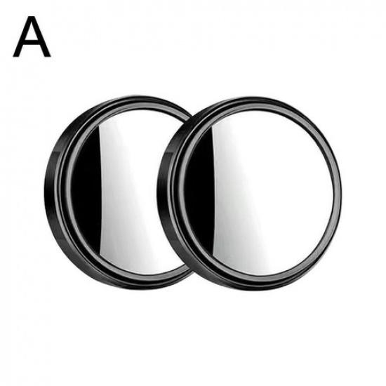2Pcs Blind Spot Mirror Round HD Glass Convex 360° Side View Rear For Car Y D3P7