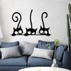 New Three Funny Cats Living Room Bedroom Children's Room Wall Sticker Decorative Painting