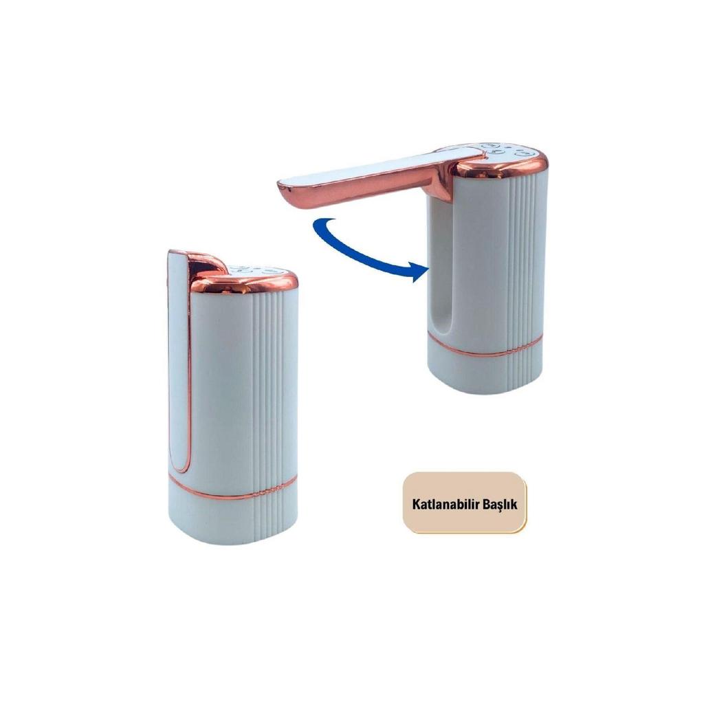 Time Adjusted Folding Tap 1200 Ma Battery Rechargeable Electronic Bottled Water Pump With Usb