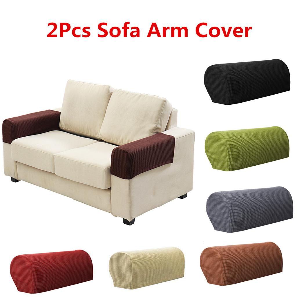 Removable Arm Stretch Sofa Couch Chair Protector Armchair Cover Armrest Sofa Cover Solid Couch Cover